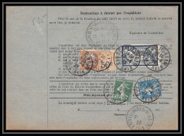 25282 Bulletin D'expédition France Colis Postaux Fiscal Schiltigheim 1927 Meulan Seine-et-Oise Merson 123 Valeur Déclaré - Lettres & Documents