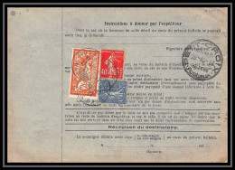 25269/ Bulletin D'expédition France Colis Postaux Fiscal Rosheim Bas-rhin Pour Nevers Nièvre 1927 Merson N°145 - Briefe U. Dokumente