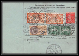 25272/ Bulletin D'expédition France Colis Postaux Fiscal Bas Rhin Schiltigheim 1927 Bel Affranchissement Merson N°145 - Storia Postale