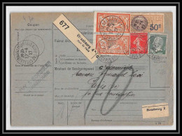 25255/ Bulletin D'expédition France Colis Postaux Fiscal Bas-Rhin Strasbourg 4 Pour Paris 1927 Merson N°145 - Lettres & Documents