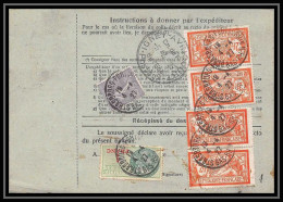 25242/ Bulletin D'expédition France Colis Postaux Fiscal 1927 Strasbourg Port Du Rhin Pour Malzéville Merson N°145 X 4 - Covers & Documents