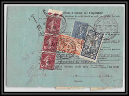 25236/ Bulletin D'expédition France Colis Postaux Fiscal Bas-Rhin Strasbourg 3 Pour Troyes Aube 1927 Merson N°123 145  - Brieven & Documenten