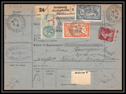 25230/ Bulletin D'expédition France Colis Postaux Fiscal Bas-Rhin Strasbourg Koenigshoffen Nièvre Merson N°145 123 - Storia Postale