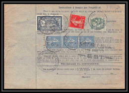 25223 Bulletin D'expédition France Colis Postaux 1927 Fiscal Strasbourg Neudorf Fontainebleau Merson 123 Valeur Déclarée - Covers & Documents