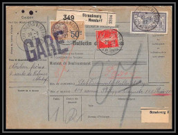 25220/ Bulletin D'expédition France Colis Postaux Fiscal Bas-Rhin Strasbourg Neudorf 1927 Gare Merson N°206 - Brieven & Documenten