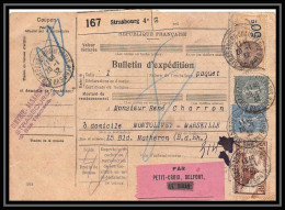 25212/ Bulletin D'expédition France Colis Postaux Fiscal Strasbourg 4 1932 Montolivet Marseille N°260 Mont St Michel - Cartas & Documentos