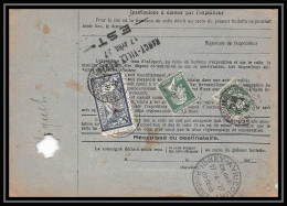 25204/ Bulletin D'expédition France Colis Postaux Fiscal Bas-Rhin Strasbourg 1927 Pour Thann Valeur Déclarée Merson 123 - Lettres & Documents