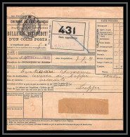 25130 Bulletin D'expédition France Colis Postaux Fiscal ANNECY 1925 POUR Italie (italy) ITALIA - Covers & Documents