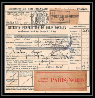 25157 Bulletin D'expédition France Colis Postaux Fiscal SNCF NORD 19/5/1943 POUR Zollamt Göppingen Allemagne (germany) - Covers & Documents