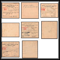 25166 - 4 Récépissé Prisonnier De Guerre (war Prisoner) France Lille / Romilly /  - Covers & Documents