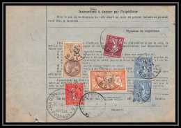 25089 Bulletin D'expédition France Colis Postaux Fiscal Moselle 1927 Boulay Semeuse + Merson 145 Alsace-Lorraine  - Briefe U. Dokumente