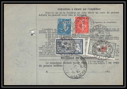 25079 Bulletin D'expédition France Colis Postaux Fiscal Haut Rhin - 1927 Mulhouse Merson 123+207 Alsace-Lorraine  - Lettres & Documents