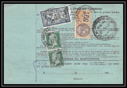 25054 Bulletin D'expédition France Colis Postaux Fiscal Haut Rhin - 1927 Mulhouse Merson 123 + Pasteur Valeur Déclarée - Brieven & Documenten