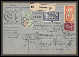 25031 Bulletin D'expédition France Colis Postaux Fiscal Haut Rhin - 1927 Schirmeck Merson 129+145 Alsace-Lorraine  - Cartas & Documentos