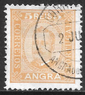 Angra – 1892 King Carlos 5 Réis Used Stamp - Angra