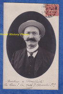 CPA Photo - Beau Portrait & Signature D' Un Homme à Identifier - L. DAUNAY ? - 1906 - Chapeau Moustache Costume Lunettes - To Identify