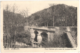 CPA DE AVALLON  (YONNE)  PONT CLAIREAU PRIS ROUTE DE LORMES-CLAIREAU - Avallon