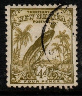 New Guinea SG 181 1931 Raggiana Bird No Date 4d Olive Used - Papúa Nueva Guinea