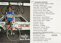 CARTE CYCLISME ETIENNE VAN DER HELST TEAM PERLAV 1983 - Cycling