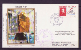 Espace 1991 12 17 - CNES - Ariane V48 - Satellite INMARSAT 2F3 - Europe