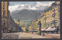 PP184/ Rudolf PREUSS, *Innsbruck, Maria-Theresienstrasse*, R. Tuck & Sons, *Oilette N° 664 B - Paintings