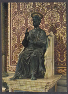 127803/ CITTÀ DEL VATICANO, Basilica Di S. Pietro, La Statua Du S. Pietro - Vatikanstadt