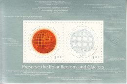 2009 Norway Global Warming EMBOSSED Souvenir Sheet MNH @ BELOW FACE VALUE - Neufs