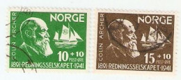 Sellos Usados Noruega. Yvert 208/9. Colin Archer. Noruega208-209 - Autres & Non Classés