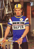 CARTE CYCLISME WALTER DALGAL SIGNEE TEAM SAFIR 1983 - Cyclisme