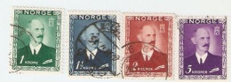 Sellos Usados Noruega. Yvert 285-288. Personajes. Noruega285-288 - Autres & Non Classés