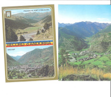 VALLS D ANDORRA   LOT DE 2 CARTES  ORDINO  VISTA GENERAL + MULTIVUES        ****           A  SAISIR **** - Andorre