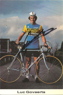 CARTE CYCLISME LUC GOVAERTS SIGNEE TEAM EUROP DECOR 1983 - Cycling