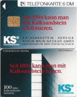 Germany - KS Kalksandstein GmbH (Overprint ''Rhein Main Neckar GmbH'') - O 0399 - 03.1994, 6DM, Used - O-Series : Séries Client