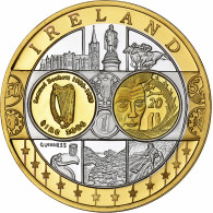 Irlande, Médaille, L'Europe, Cuivre Plaqué Argent, FDC - Sonstige & Ohne Zuordnung