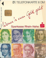 Germany - Banknotes Personalities (Overprint ''Sparkasse Rhein-Nahe'') - O 0582 - 12.1993, 6DM, Used - O-Series : Customers Sets