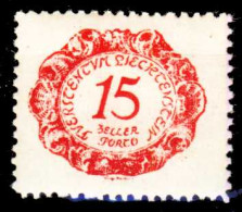 LIECHTENSTEIN PORTOMARKEN 1920 Nr 3 Ungebraucht X26423E - Strafportzegels