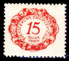 LIECHTENSTEIN PORTOMARKEN 1920 Nr 3 Ungebraucht X26423E - Postage Due