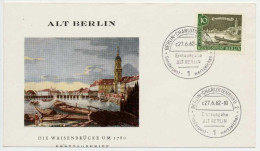BERLIN 1962 Nr 219 BRIEF FDC X5BC702 - Briefe U. Dokumente