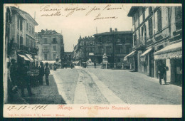 Milano Monza Corso Vittorio Emanuele PIEGA Cartolina TC0109 - Milano (Mailand)