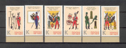 Label Transnistria 2022 Builders Of Tiraspol Fortress Uniform 6v**MNH - Vignettes De Fantaisie