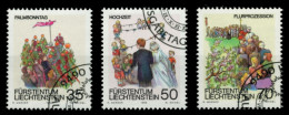 LIECHTENSTEIN 1986 Nr 899-901 Gestempelt SB49FA6 - Used Stamps