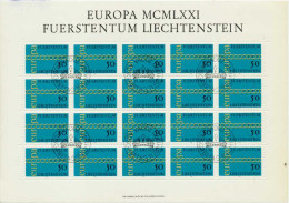 LIECHTENSTEIN BLOCK KLEINBOGEN Nr 545 ESST ZENT S545272 - Blocs & Feuillets