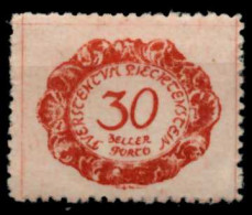 LIECHTENSTEIN PORTOMARKEN 1920 Nr 6 Postfrisch X7A6F7A - Segnatasse