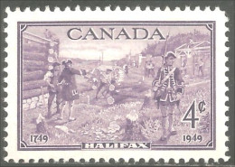 Canada 1949 Halifax Costumes Founding Fondation 200th 200 Ans MNH ** Neuf SC (02-83c) MNH ** Neuf SC (02-83c) - Costumes