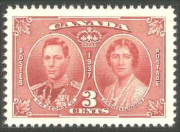 Canada 1937 Couronnement George VI Queen Elizabeth Coronation MNH ** Neuf SC (02-37c) - Famous Ladies