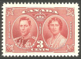 Canada 1937 Couronnement George VI Queen Elizabeth Coronation MNH ** Neuf SC (02-37b) - Koniklijke Families