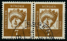BRD DS BED. DEUT. Nr 348y Gestempelt WAAGR PAAR X95D05E - Used Stamps