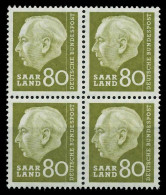 SAAR OPD 1957 Nr 396 Postfrisch VIERERBLOCK X799A86 - Unused Stamps