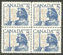 Canada Bataille Long Sault Battle Dollard Des Ormeaux Block/4 MNH ** Neuf SC (03-90d) - Militares