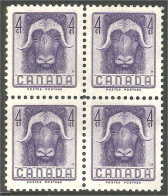 Canada Musk Ox Boeuf Musqué Block/4 MNH ** Neuf SC (03-52e) - Nuevos